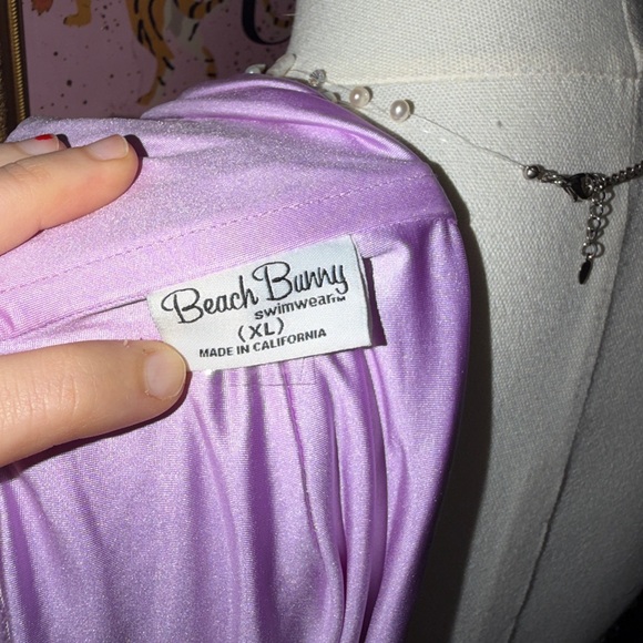 Vintage Y2K Purple Beaded Bikini Top - Picture 3 of 3